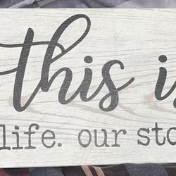 This Is Us - Wooden Sign 