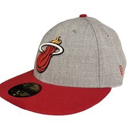 Miami Heat NEW ERA 59FIFTY Low Profile Fitted Cap - Sz. 7 3/8