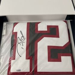 Tom Brady Tampa Bay Buccaneers Super Bowl LV Champions Autographed Pewter Nike Jersey 