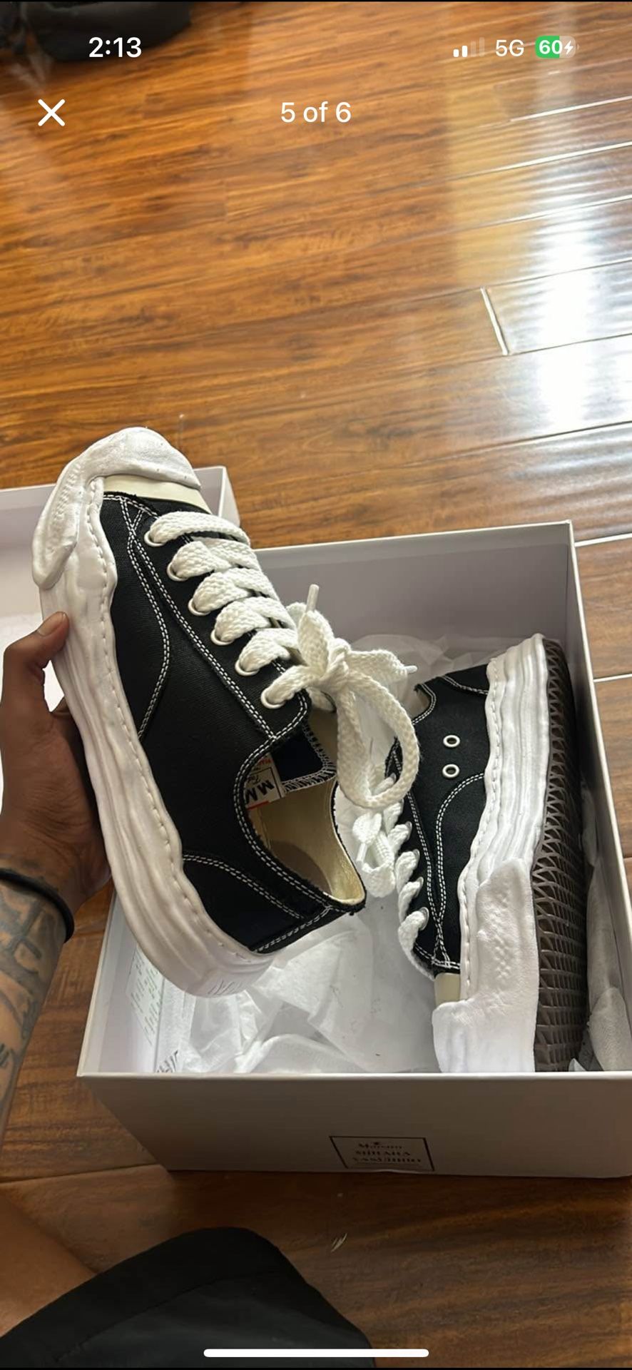 Maison Mihara Yasuhiro Peterson OG Sole Canvas Low 'Black'