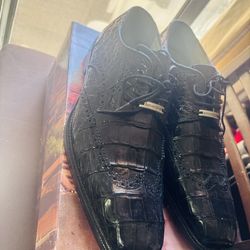 Belvedere Genuine Exotic Gator Dress Shoes – Size 10.5 – Worn Once – Boss Status – Retail $1,000+