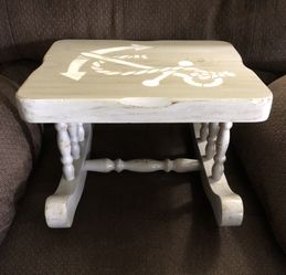 Distressed nautical stool