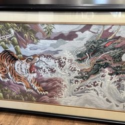 Hand Made Knitted Tiger vs Dragon 🐉 🐅 