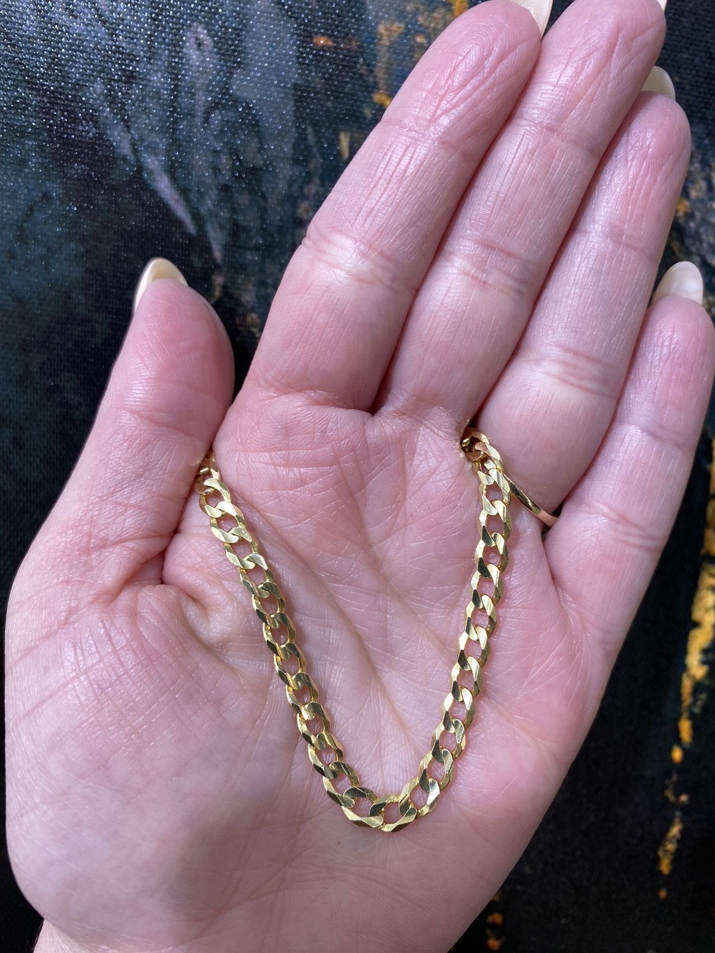 14k CURB BRACELET 