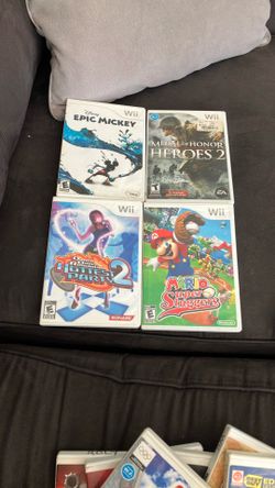 Wii Lot Of 14 Games Mario, Pokémon And More