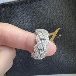 GLD White Gold Diamond Prong Ring