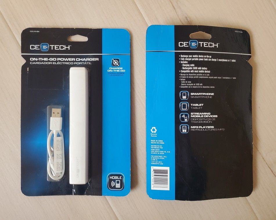 5600 mAh Rechargable Portable Power Banks (2)