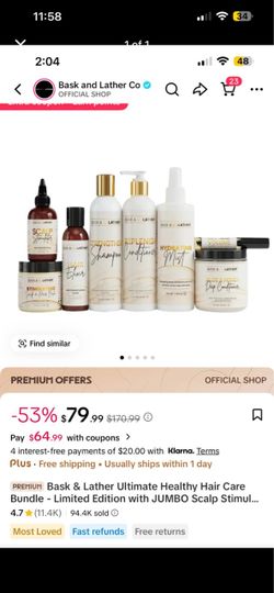 Bask & Lather Ultimate Healthy Hair Care Bundle