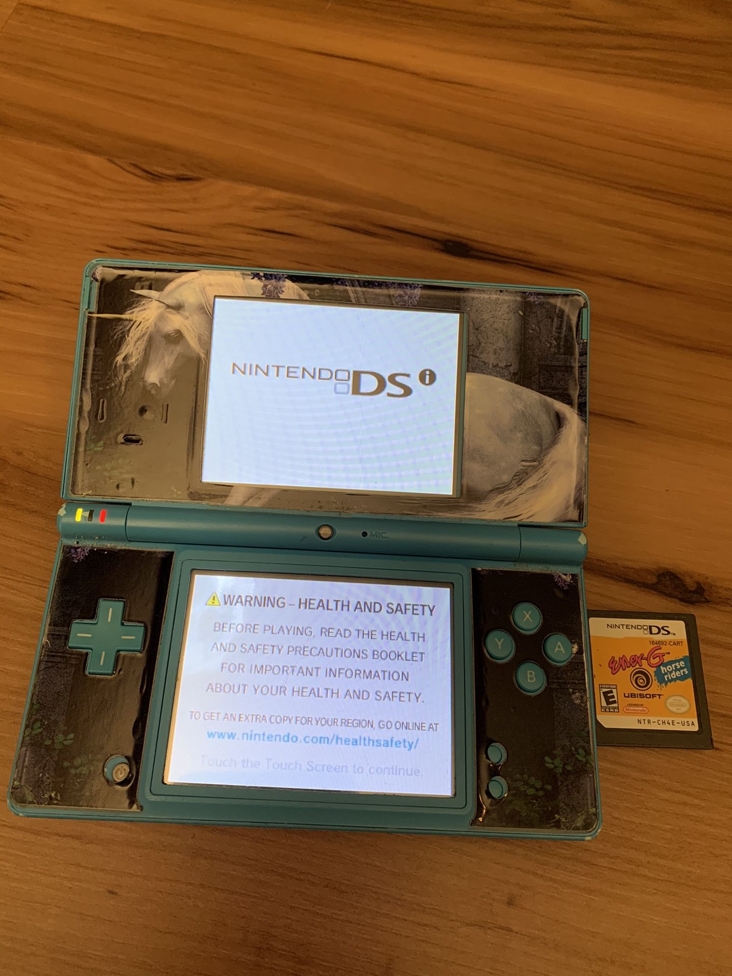 DSi Nintendo with free horse game. Includes brand new charger and stylus