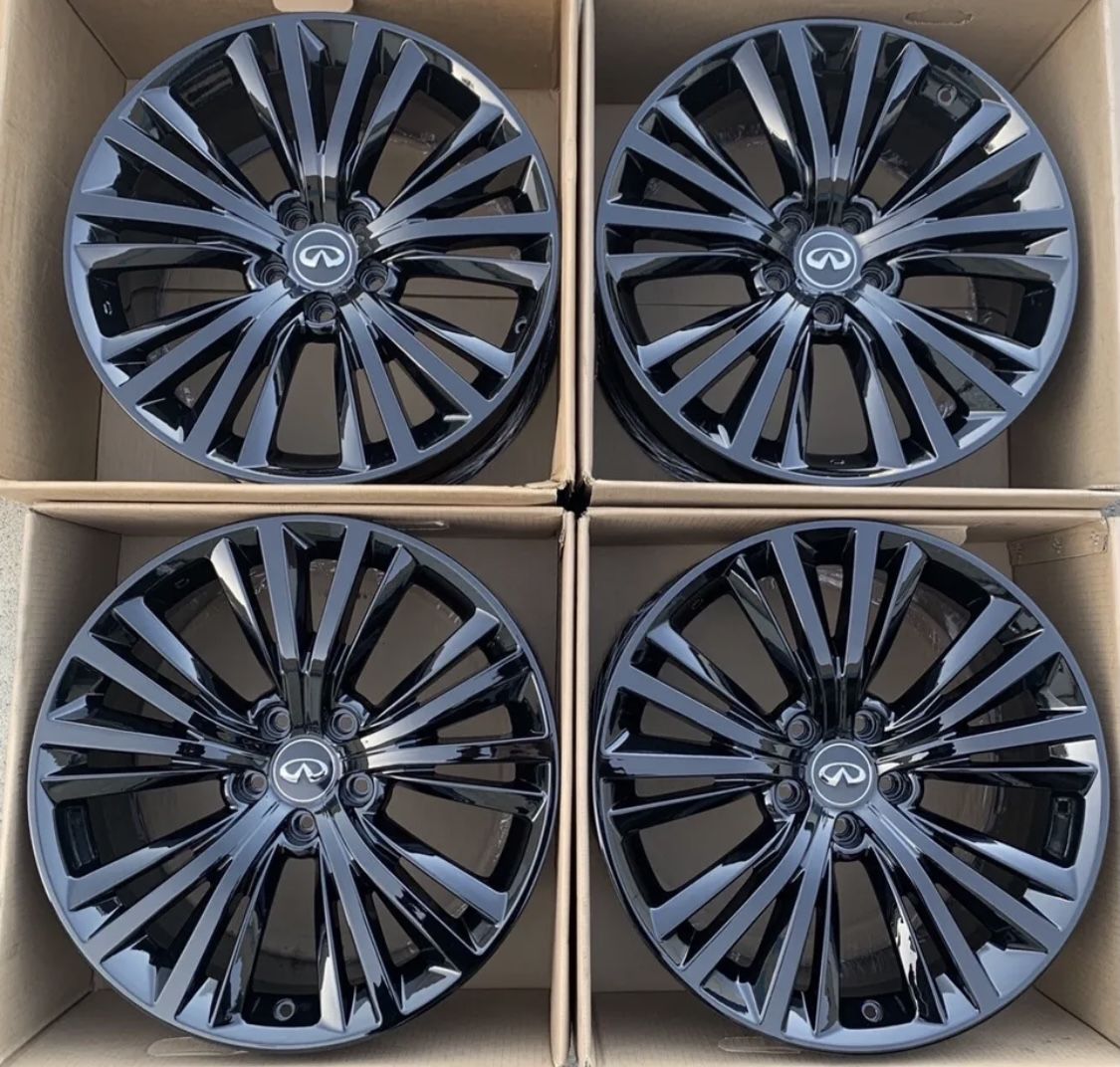 20” Oem Tesla Infiniti Rivian Factory Wheels 19” Black Rims 18” Powder Coat Calipers GMC Mercedes
