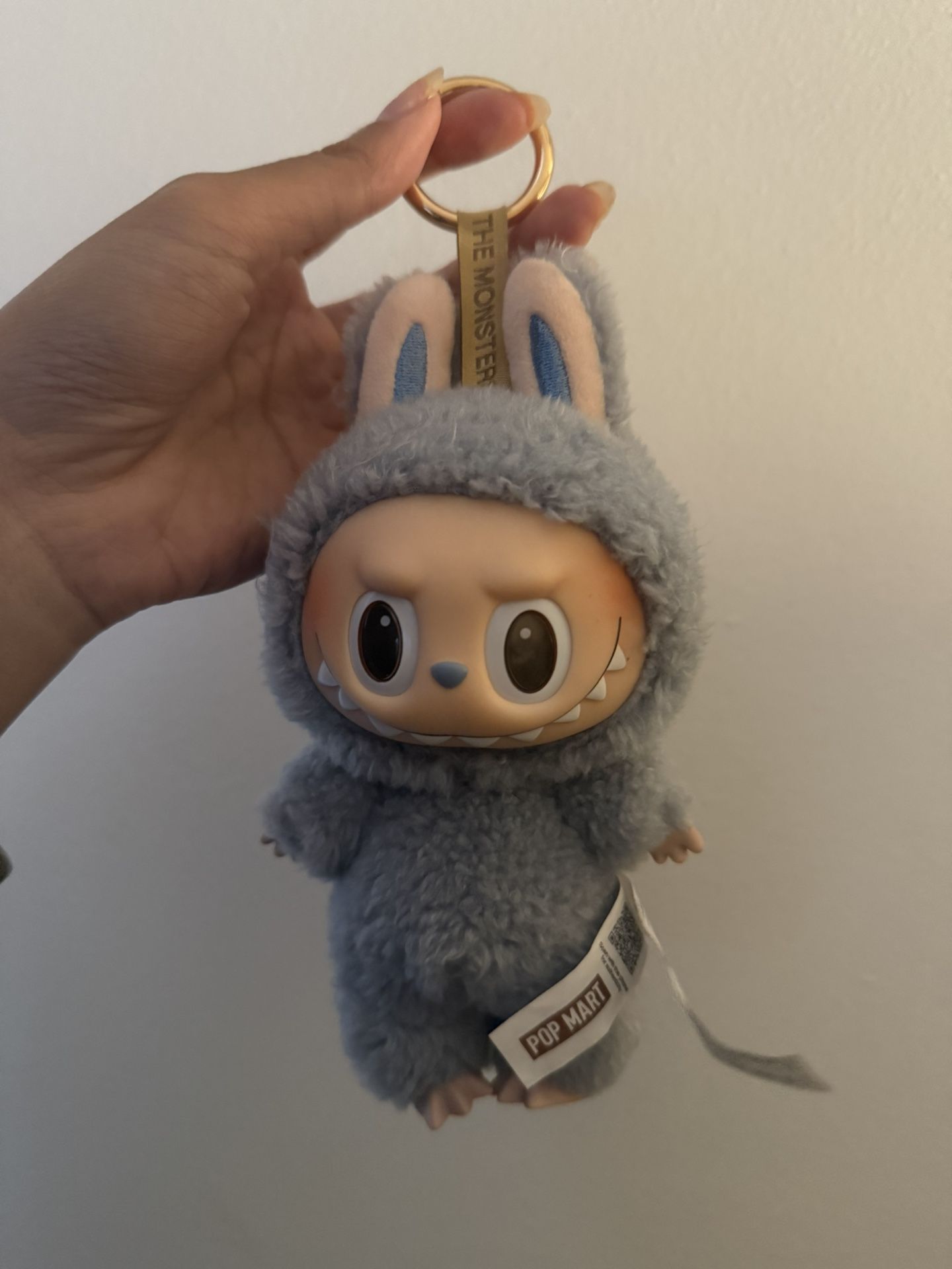 Authentic! Popmart The Monsters Macarons Series Sea Salt Coconut Vinyl Plush Keychain Labubu