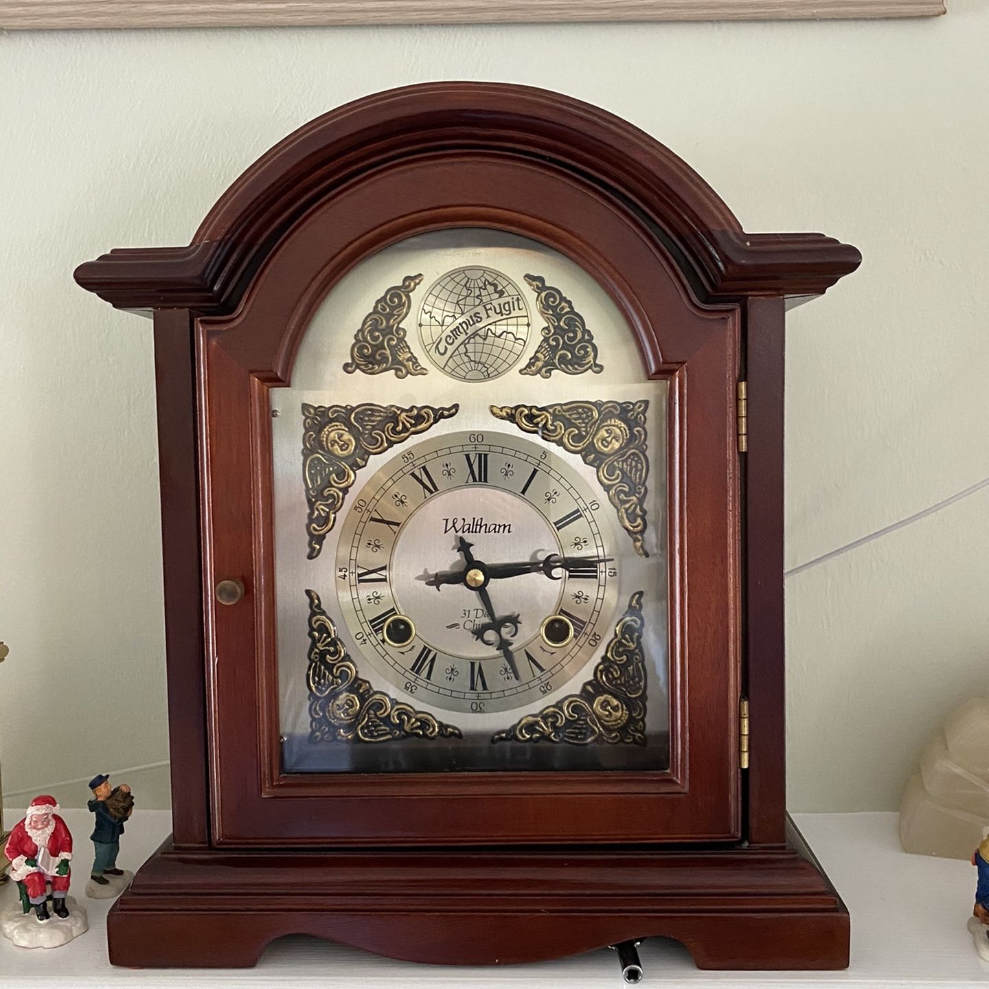 Waltham 31 Day Chime Wind Up Mantel Clock