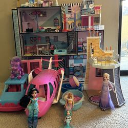 LOL Doll House And Barbie Items