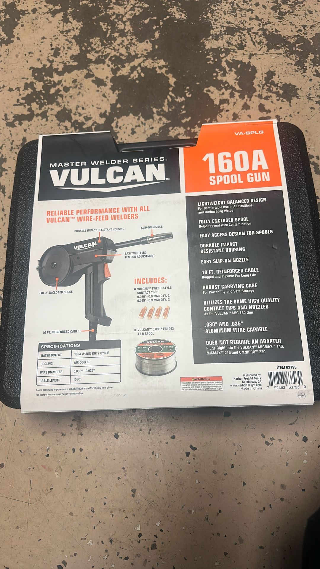 Vulcan 160A Spool Gun $160