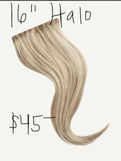 16 “ Halo Human Hair Cuticle Aligned