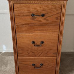 Oak Filing Cabinet