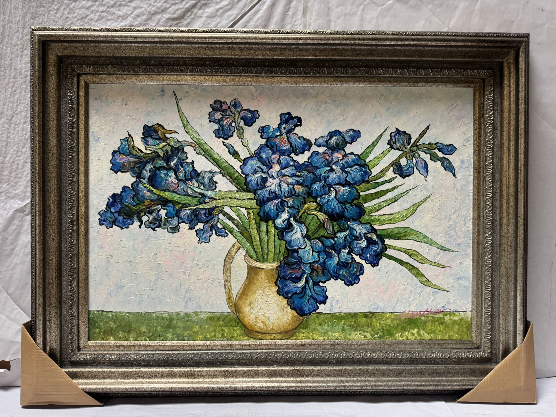 Hand-Painted Oil Painting Wooden Frame 45.5” X 33.5”