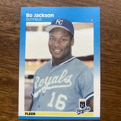 Bo Jackson Fleer Rookie Card