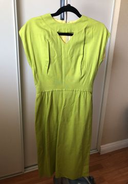 1960s lime dress
