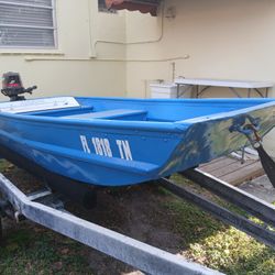 Jon Boat 12' With 5hp Mercury 