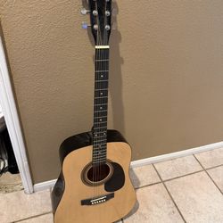 Rogue RA-090 Dreadnought Natural Acoustic Guitar