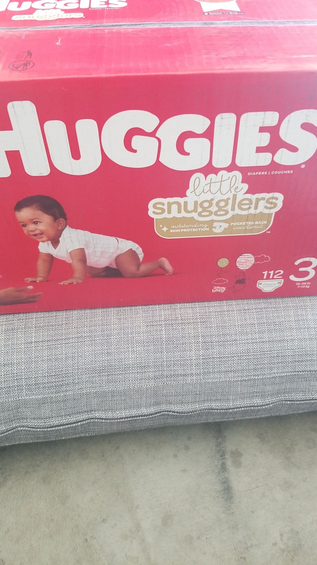 HUGGIES LIL SNUGGLERS SIZE 3 112CT