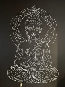 Buddha Art Mural- Hand painted 