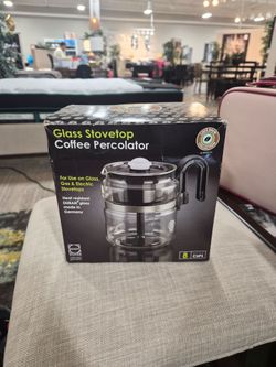 Glass coffee percolator