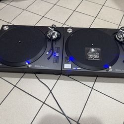 Technics sl -1210mk2 Beautiful Powdercoated matte black pro dj turntables