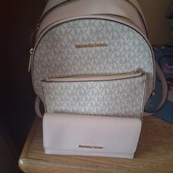 Micheal Kors Backpack & Wallet 