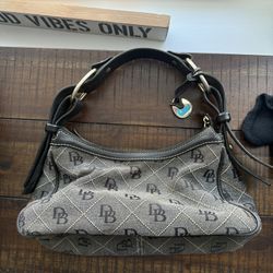 Vintage Dooney & Bourke - Small Hobo Handbag -6 by 12 inches