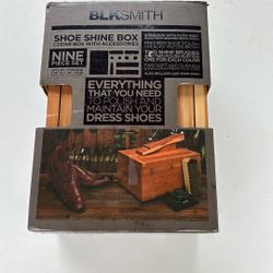 Cedar Shoe Shine Box Kit