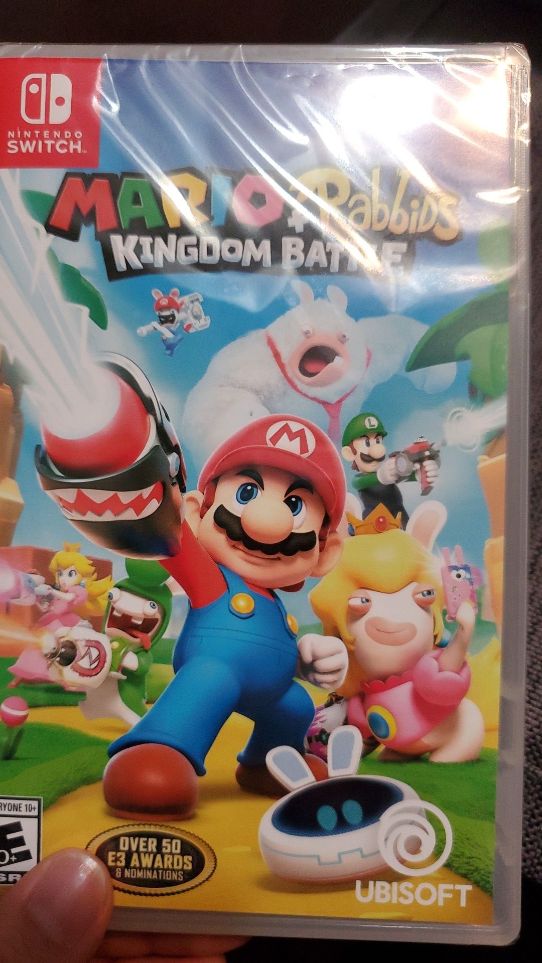 New and sealed nintendo switch mario + rabbids kingdom battle