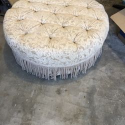 Large Round Ottoman Matches Chair