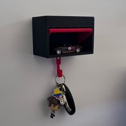 3D Printed Hot Wheels Garage Display and Key Holder