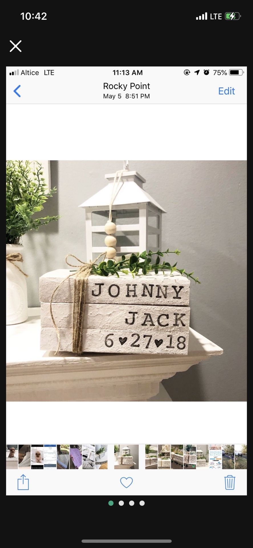 Stamped Book Decor Gifts