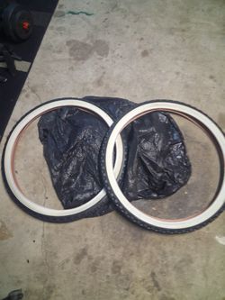 Tires 26inch Black/white Sidewall