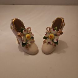   Vintage Porcelain High Heel Shoes