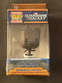 Dancing Groot Bobble Head Funko Pocket Pop Keychain New