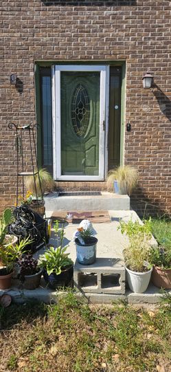 Entrance door with side lites