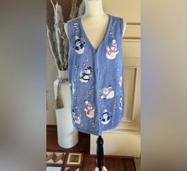 Quacker Factory Women's Sweater Vest Women  Sz 1X