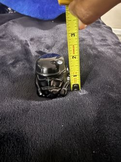 Black obsidian Star Wars Storm Trooper Helmet Statue