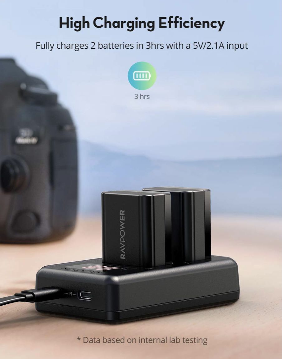 NP-FW50 Camera Battery Charger Set for Sony Charger Set