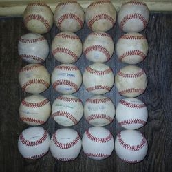 20 Baseballs For Sale. 5 Never Used(pearls)