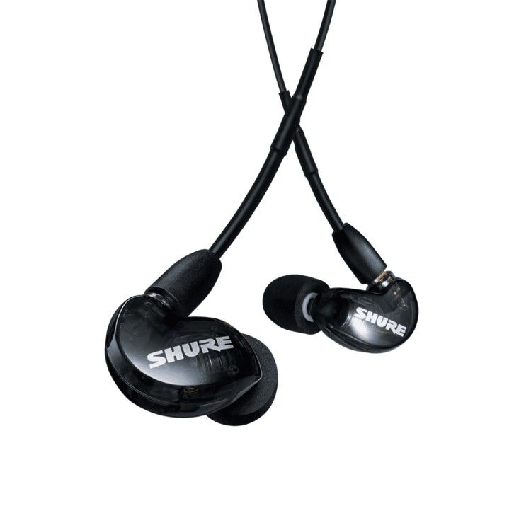 Shure SE215 K+UNI Sound Isolating Earphones with Mic Black