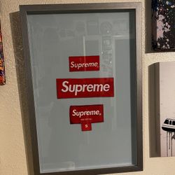 Supreme Box Logo Framed Picture 