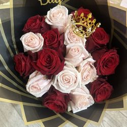 Red And Pink Rose Bouquet