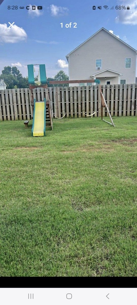 Swing And Trampoline