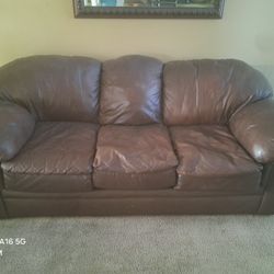 Leather Sofa 