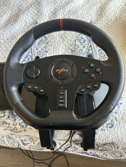 PC Gaming Steering Wheel And Pedal